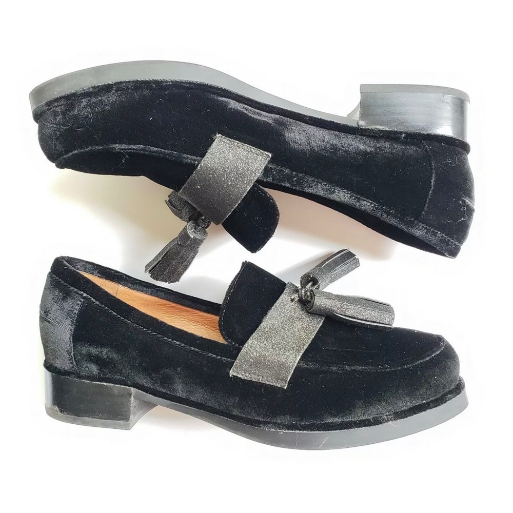 Jeffrey Campbell Black Velvet Loafer - Picture 5 of 6